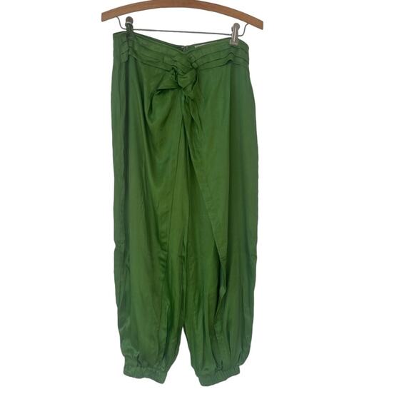 Free People x Brenda Knight green baggy pant harem small - Picture 2 of 7